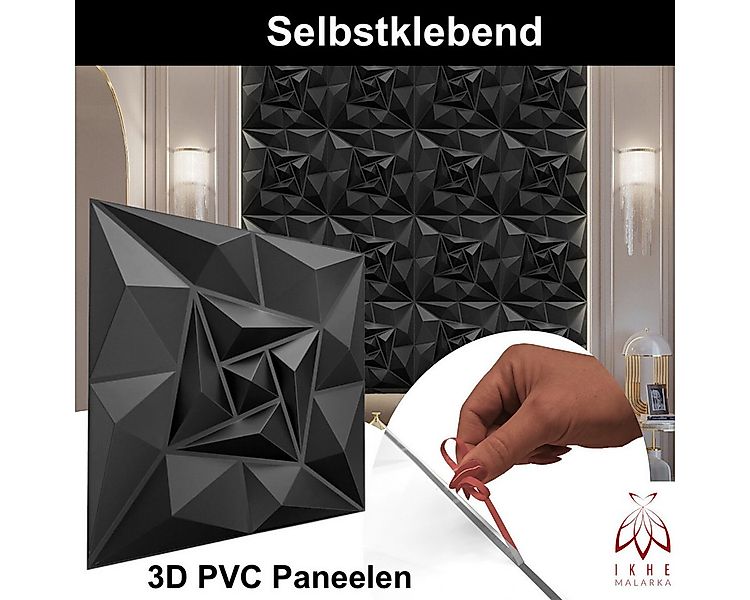 IKHEMalarka 3D Wandpaneel Selbstklebend 3D Paneele, PVC Kunststoffpaneele, günstig online kaufen