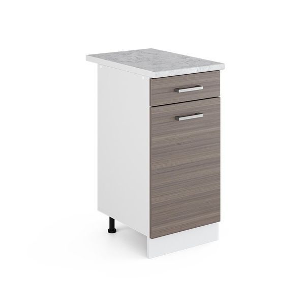 Vicco Unterschrank R-Line, Grau/Weiß, 40 cm, günstig online kaufen