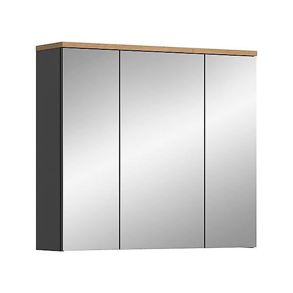 Spiegelschrank Canu Artisan/Grau 73 cm x 80 cm x 21 cm günstig online kaufen