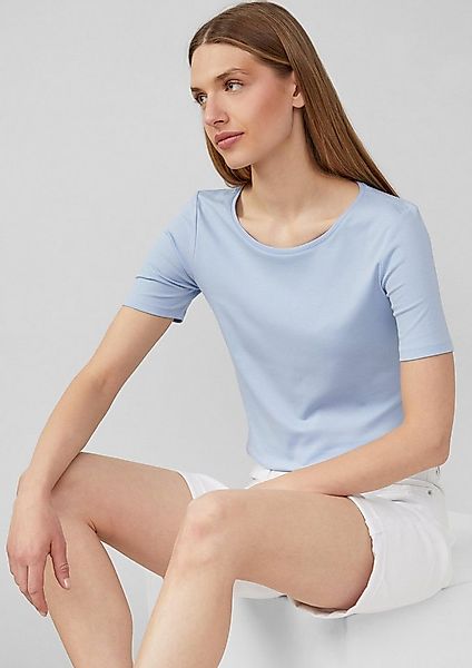 s.Oliver Kurzarmshirt T-Shirt T-Shirt aus Interlockjersey im Slim Fit günstig online kaufen