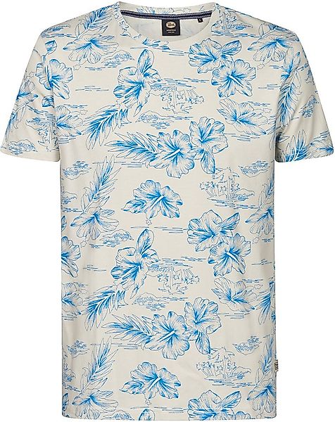 Petrol T-Shirt Crestview Print Blau - Größe XXL günstig online kaufen