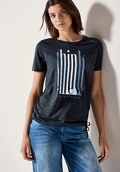 Cecil T-Shirt, mit Tunnelzug am Saum günstig online kaufen