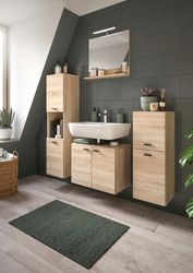 welltime Badmöbel-Set "Tampa, Breite 137cm, 4-teilig" 4 Stk. tlg. Waschbeck günstig online kaufen