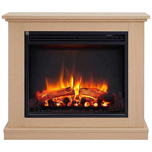 Balderia Elektrischer Kamin Phanos hellbraun MDF B/H/T: ca. 82,4x69,3x27,9 günstig online kaufen