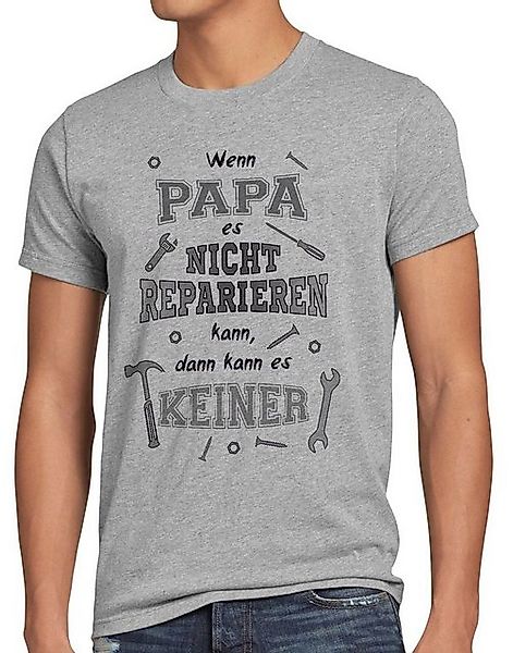 style3 T-Shirt Wenn Papa nicht reparieren kann es keiner vater dad vatertag günstig online kaufen
