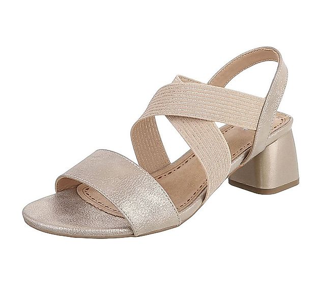 Ital-Design Elegante Sandalen mit Crossband und Blockabsatz für Damen Sanda günstig online kaufen