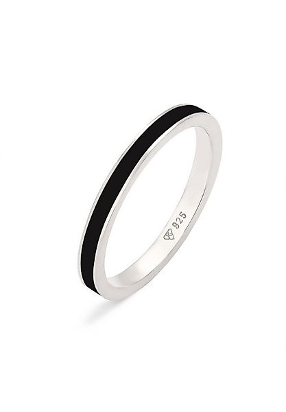 Elli Fingerring Stapelring Basic Emaille 925 Silber günstig online kaufen