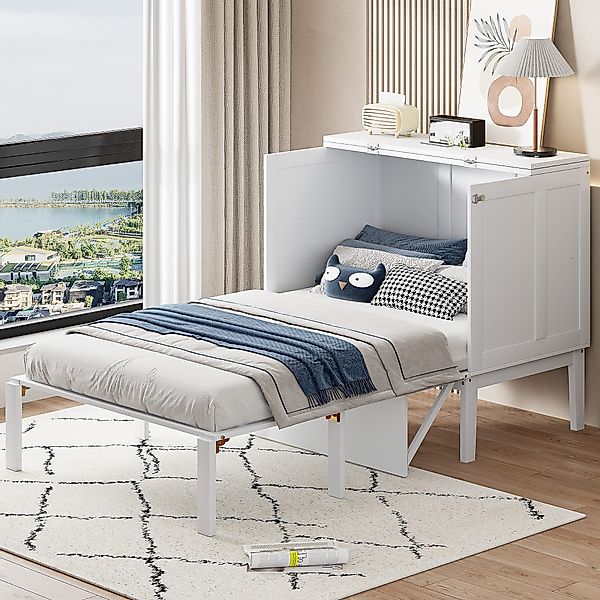 HAUSS SPOLE Holzbett 90x200cm, vertikales Wandbett günstig online kaufen