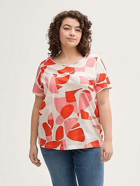 TOM TAILOR PLUS T-Shirt Plus Size - T-Shirt mit Rundhalsausschnitt günstig online kaufen