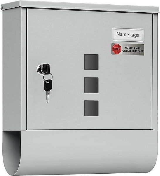 Woltu Wandbriefkasten (1-St), Postkasten mit 2 Schlüsseln, abschließbar, Si günstig online kaufen