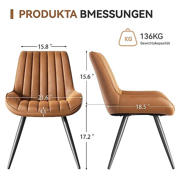 HawthyHome Esszimmerstuhl bequeme Polsterstühle Küchenstuhl, (2 günstig online kaufen