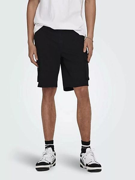 ONLY & SONS Cargoshorts Cargo Shorts Pants Lässige Sommer Hose 7345 in Schw günstig online kaufen