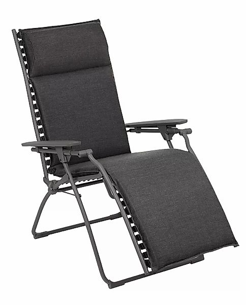 Outdoor Relaxliege BAYANNE Onyx / Gestell Titane günstig online kaufen