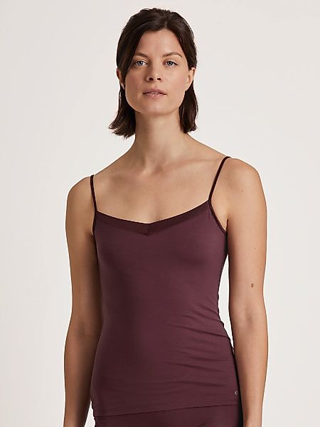 CALIDA Spaghettitop "Cate", Satin-Einsatz, Single Jersey Qualität, elastisc günstig online kaufen