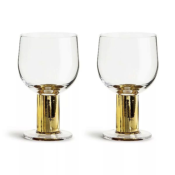 Club Weinglas 2er Pack gold-farbend günstig online kaufen