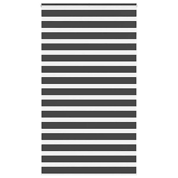 vidaXL Doppelrollo Schwarz 135x230 cm Stoffbreite 130,9 cm Polyester 401429 günstig online kaufen