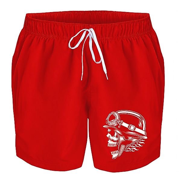 deinshirt Badehose Schwimmshorts Totenkopf Stahlhelm Integrierter günstig online kaufen