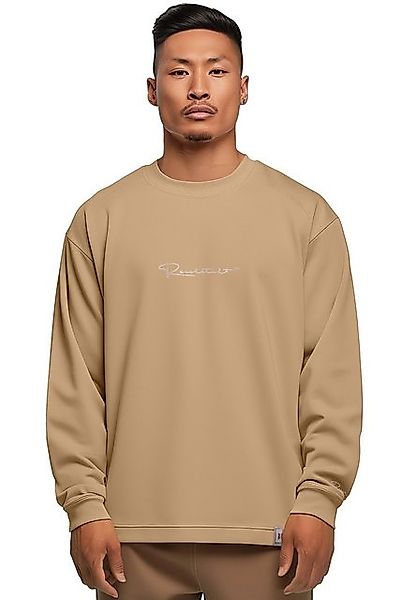 Reichstadt Longsleeve Oversize Langarm Shirt 23RS042 Warm Brown XXL mit Sti günstig online kaufen