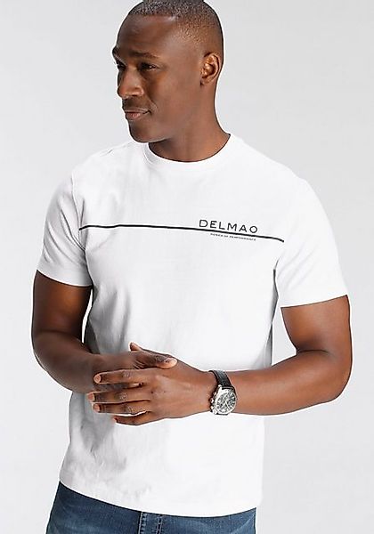 DELMAO T-Shirt Kurzarm, mit coolem Print, Rundhalsausschnitt, aus 100% Baum günstig online kaufen
