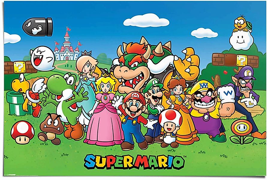 Reinders Poster "Poster Super Mario", Comic, (1 St.) günstig online kaufen