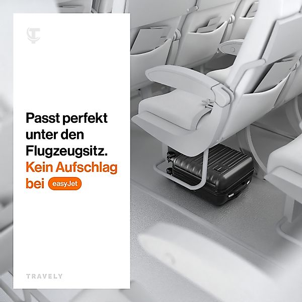 Travely Handgepäck-Trolley Polycarbonat Handgepäck Koffer 45x36x20cm günstig online kaufen