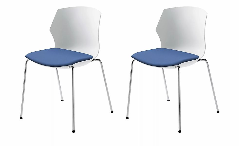 Stapelstuhl  2er Set MyPrimo ¦ blau ¦ Maße (cm): B: 51 H: 80,5 T: 53.0 Stüh günstig online kaufen
