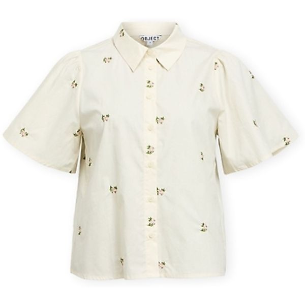 Object  Blusen Molia Shirt - Cloud Dancer/Embroidery Flower günstig online kaufen