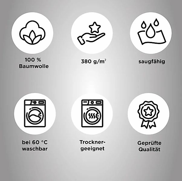 Dyckhoff Handtuch Set "Kristall" Set 10 Stk. Walkfrottee mit feiner Bordüre günstig online kaufen