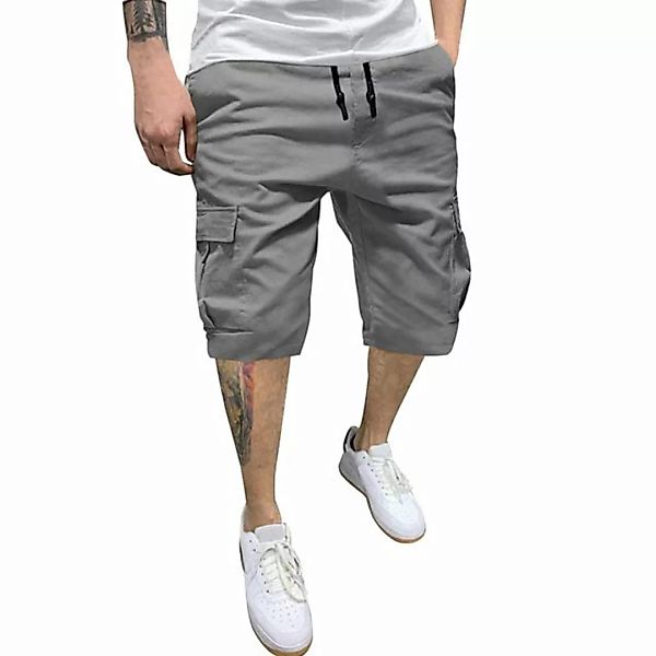 FIDDY Shorts Lässige Cargo-Shorts für Herren im Sommer mit Taschen günstig online kaufen
