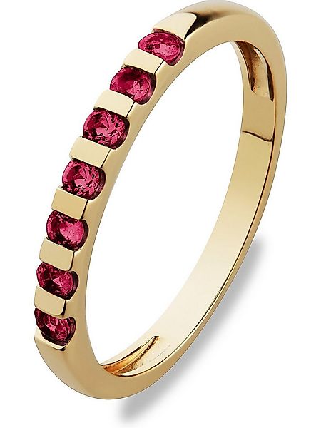 CHRIST Goldring CHRIST Damen-Damenring 585er Gelbgold 7 Farbstein günstig online kaufen