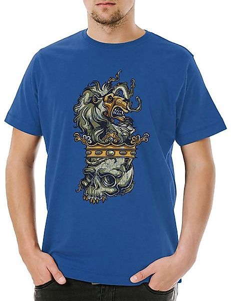 Urban Backwoods Print-Shirt Urban Backwoods Lion Crown Skull Herren T-Shirt günstig online kaufen