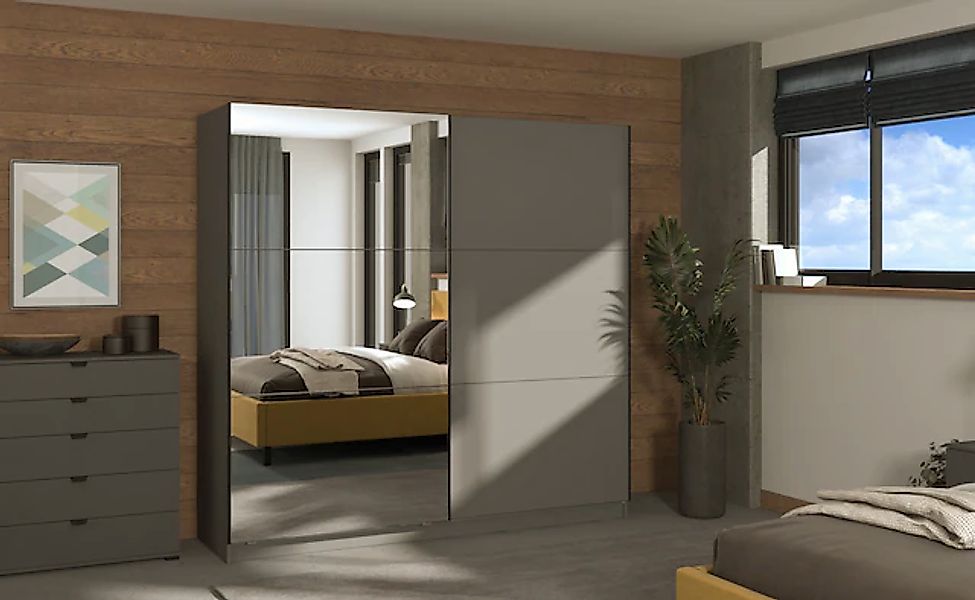 INOSIGN Schwebetürenschrank Sierra Kleiderschrank mit Spiegel Wäscheschrank günstig online kaufen