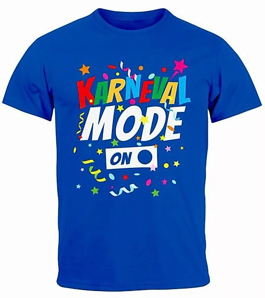 MoonWorks Print-Shirt Herren T-Shirt Karneval Fasching Spruch Konfetti Moti günstig online kaufen