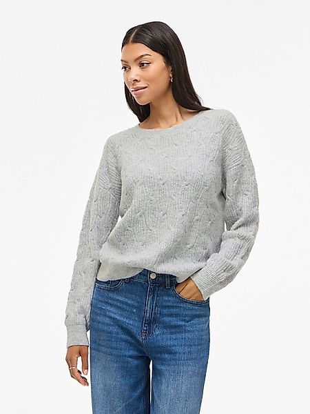 Vila Strickpullover VILASSIA O-NECK L/S CABEL KNIT TOP -NOOS günstig online kaufen
