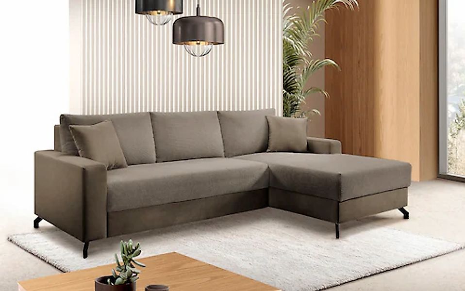 exxpo - sofa fashion Ecksofa »Quattro L-Form, B/T: 247/162 cm«, wahlweise m günstig online kaufen