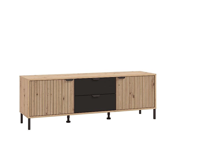 Home affaire Lowboard Mayenne, TV-Lowboard, Breite 157 cm, TV-Kommode, Türe günstig online kaufen
