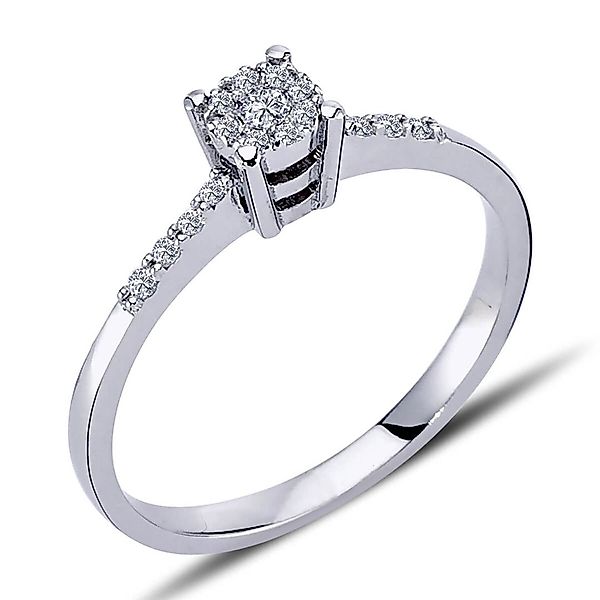 EinStein Diamant Diamantring Diamant Solitär Ring 0,30 Carat Effekt Antrags günstig online kaufen