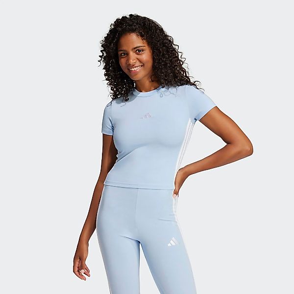 adidas Sportswear T-Shirt "ESSENTIALS 3-STREIFEN SLIM BABY" schmale Passfor günstig online kaufen