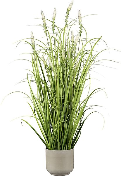 Kunstgras Grasbusch mit Salvienblüten, Creativ green, günstig online kaufen