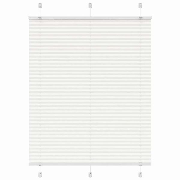 vidaXL Plissee Weiß 110x100 cm Stoffbreite 109,4 cm Polyester 4015485 günstig online kaufen