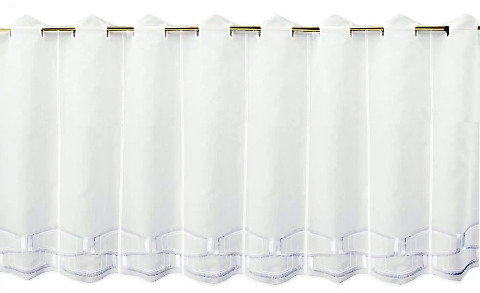 FLORENTINA Scheibengardine   ¦ blau ¦ Synthetik ¦ Maße (cm): B: 144 H: 62 G günstig online kaufen