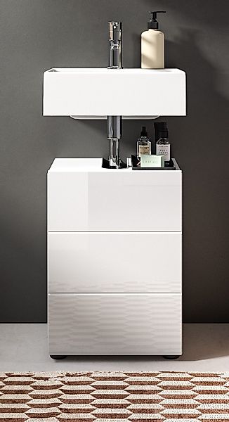 Inn.Furn Waschbeckenunterschrank Larik (Badschrank in weiß, günstig online kaufen