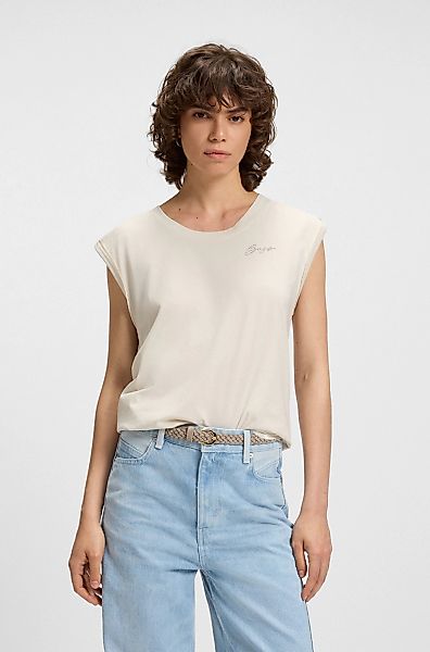 BOSS ORANGE Rundhalsshirt "Elai Premium Damenmode", im Relaxed Fit, ärmello günstig online kaufen