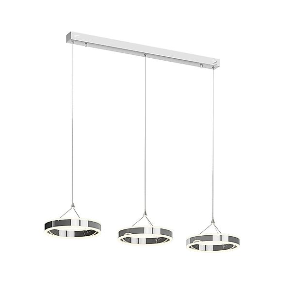 Lucande LED Lyani 9621981 Dimmbar Modern in Chrom aus Metall 3-flammig Wohn günstig online kaufen
