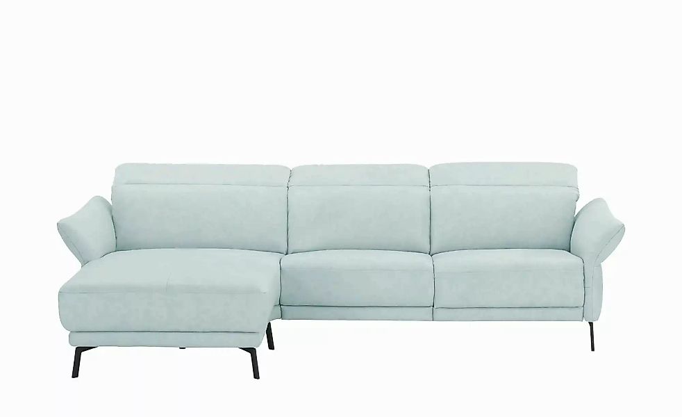 Wohnwert Ecksofa Leder Bellana ¦ blau ¦ Maße (cm): B: 285 H: 101 T: 161.0 P günstig online kaufen