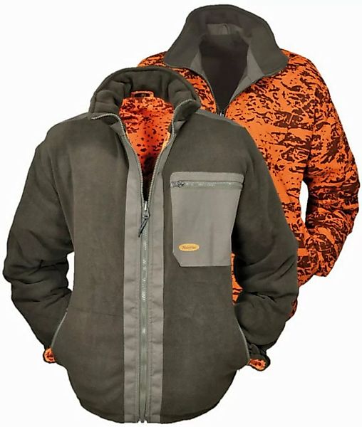 Hubertus® Hunting Outdoorjacke Wende-Fleecejacke Jagdjacke Winterjacke oran günstig online kaufen