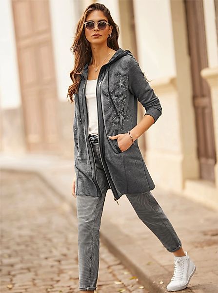 heine Shirtjacke "Sweatshirtjacke", 1 Stk. günstig online kaufen