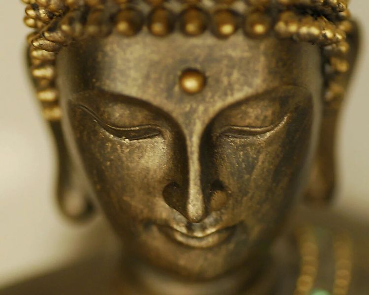 Fototapete "Buddha Figur" 4,00x2,50 m / Glattvlies Perlmutt günstig online kaufen