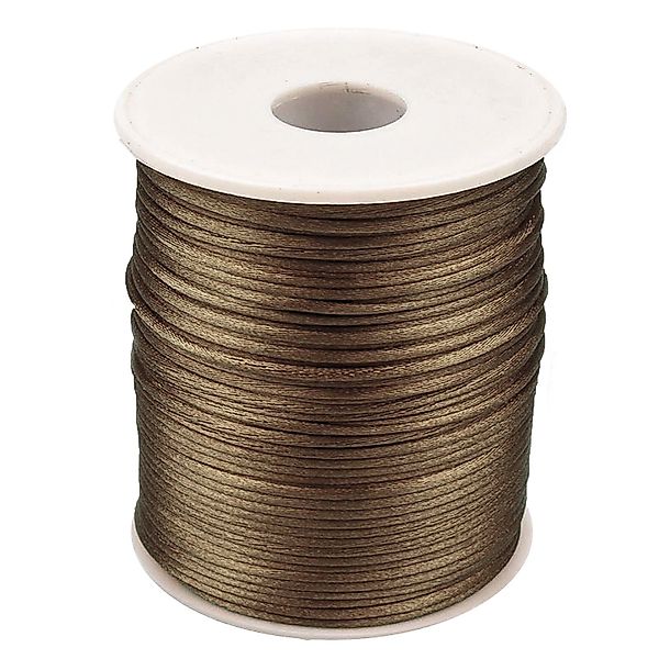 maDDma 90m Satinschnur 2mm Seil, braun günstig online kaufen