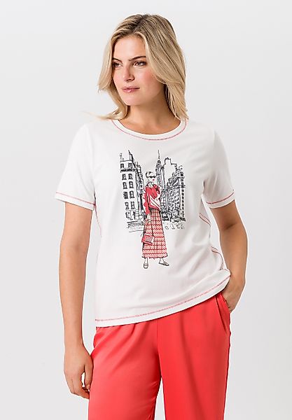 TUZZI Kurzarmshirt mit Kontrastnähten günstig online kaufen